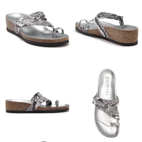 Italian Shoemakers Giia Toe Loop Slip-On Platform Wedge Heel Sandal, 10 - Picture 7 of 7